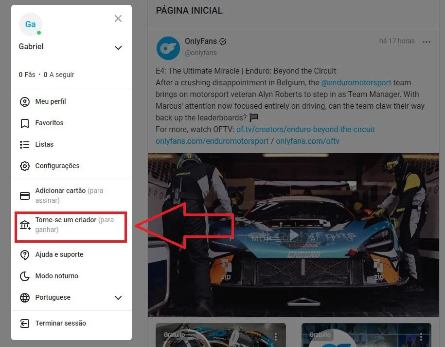 Siga o passo a passo para se tornar um criador de conteúdo no onlyfans