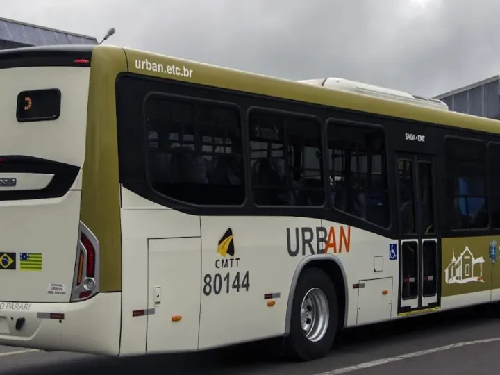 Foto de um ônibus de transporte coletivo de Anápolis