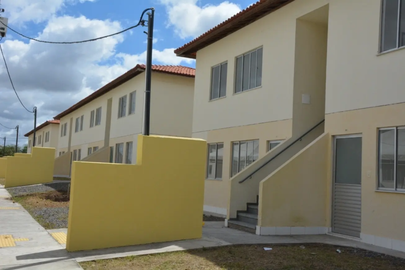 Conjunto habitacional com imóveis do programa Minha Casa, Minha Vida