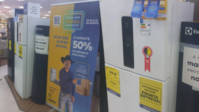 Geladeiras com 50% de desconto na campanha Troca com Bônus em Goiás