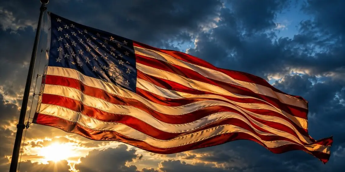 Bandeira dos Estados Unidos, país onde santuário no Havaí oferece moradia gratuita para voluntários.