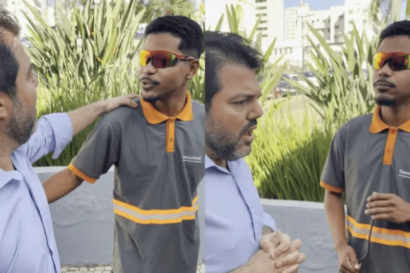Prefeito Márcio Corrêa conversa com um jovem durante encontro em Anápolis para discutir opções de entretenimento, perturbação do sossego e propostas do novo Plano Diretor.