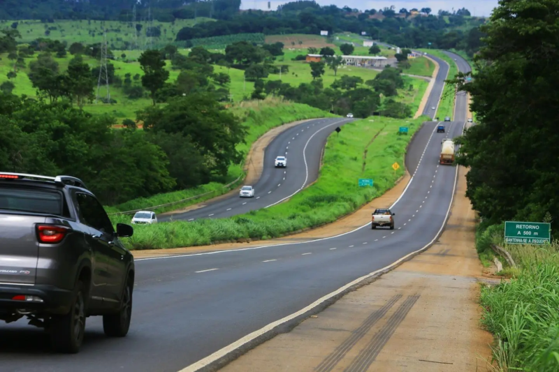 Trecho da BR-060/153, rodovia que terá novas obras e melhorias previstas em Anápolis.
